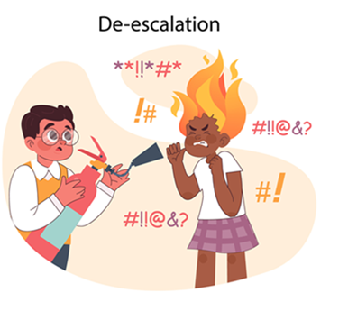 De-escalation cartoon